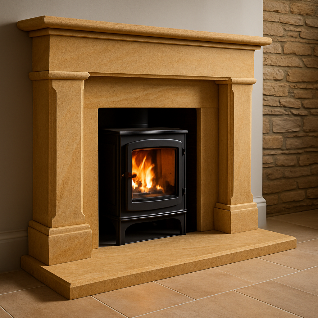 Stone Fireplace Sandstone