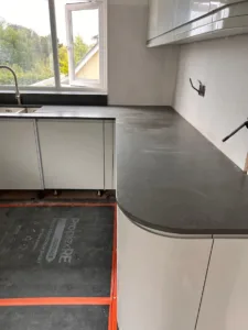 stone kitchen worktops installed